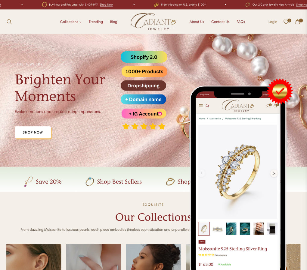 Cadiant Jewelry | Fine Jewelry Dropshipping Store